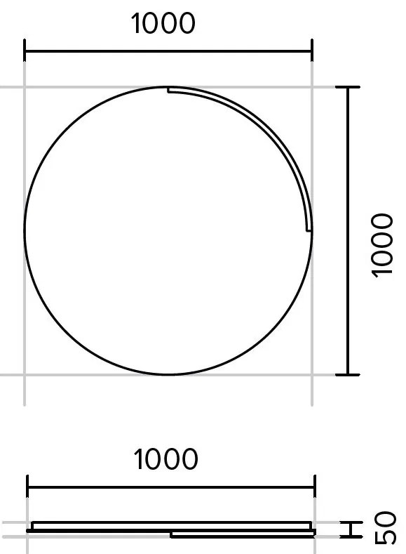Kolpa San Orbis Oglinda cu iluminare LED O100 cm
