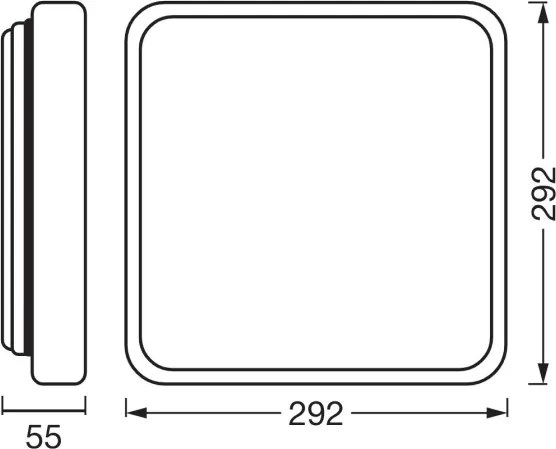 Osram - Plafonieră LED dimabilă ORBIS ALICIA LED/16W/230V 29,2x29,2 cm