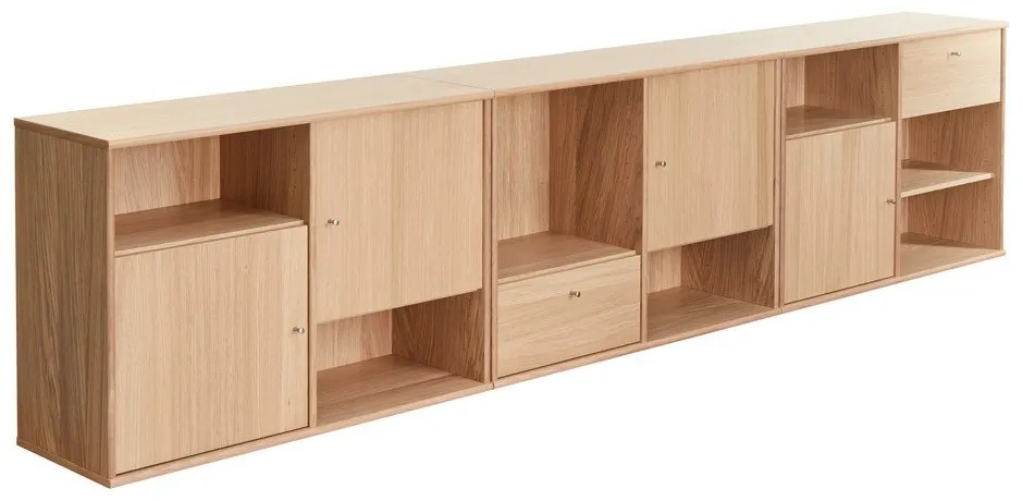 Comodă joasă cu aspect de stejar 267x61 cm Mistral - Hammel Furniture