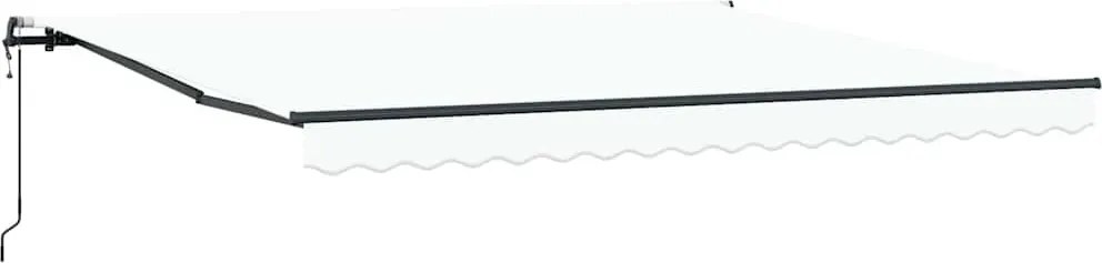 vidaXL Cortina Retractabilă Alb 400 × 300 cm Țesătură și Aluminiu