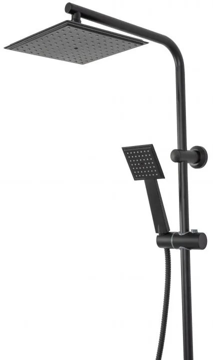 Baterie pentru dus Bravo negru mat - H 105 cm