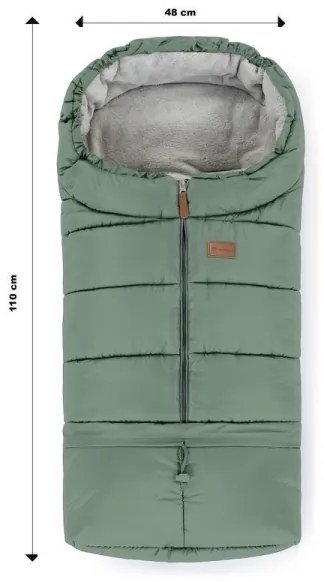 Sac pentru cărucior 3 în 1 JIBOT verde PETITE&MARS