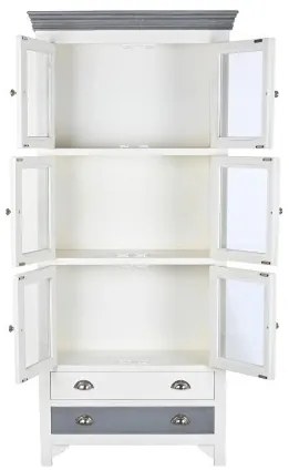 Vitrina alba, din lemn de mango, Grace