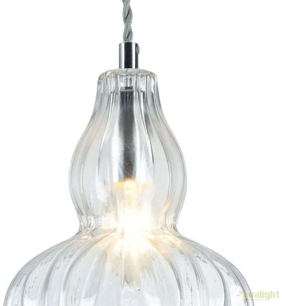 Pendul modern din sticla Eustoma, transparent MYMOD238-PL-01-TR