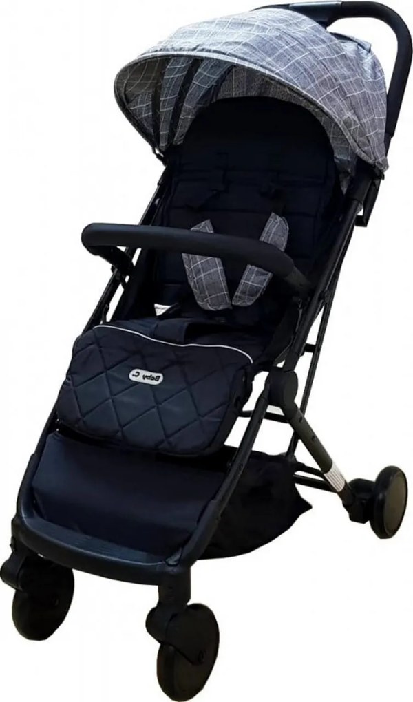 Carucior sport ultracompact pentru copii Baby Care™ PRO S108, Transformabil in troller, Spatar reglabil in 3 trepte, Roti cu rulment, Frana