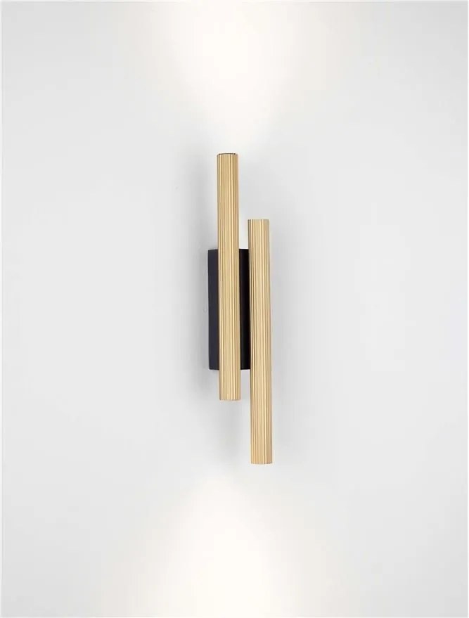 Aplica LED ambientala stil minimalist PARON 2 auriu/negru H-38cm