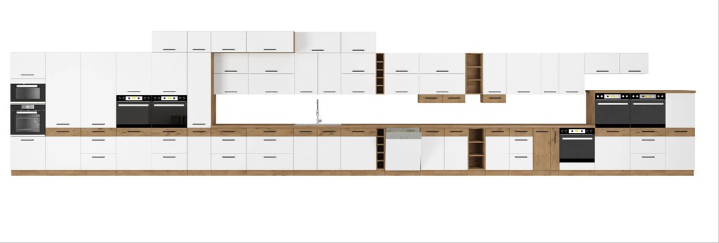 Dulap de bucătărie pentru alimente Virion 40 DK 210 2F (stejar lancelot + alb). 1032561