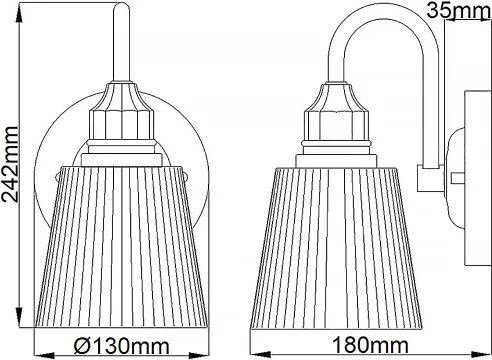 Quintiesse QN-ADDISON1-BATH - Lampă LED de perete pentru baie ADDISON 1xG9/3W/230V IP44