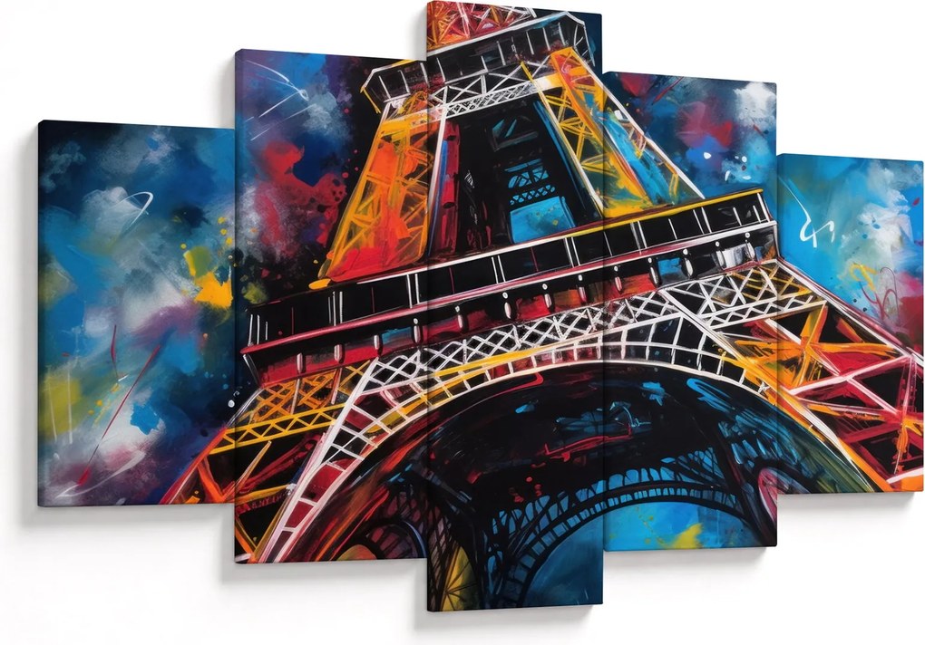 Tablou - Pictură a Turnului Eiffel II. (150x105 cm)