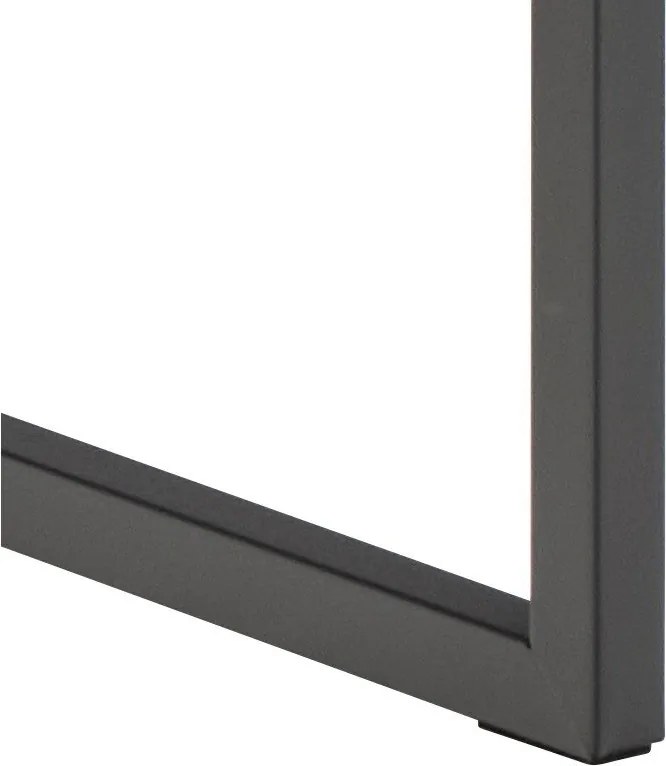 Masă consolă neagră cu aspect de lemn de frasin 40x140 cm Darlington – Actona