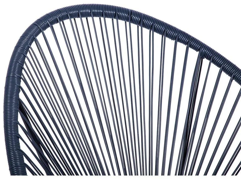 Fotoliu de grădină din ratan artificial Bonami Selection Avocado, albastru