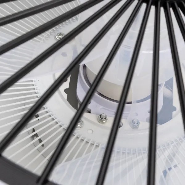 Plafonieră LED dimabilă cu ventilator Brilagi RONDA LED/48W/230V negru + telecomandă