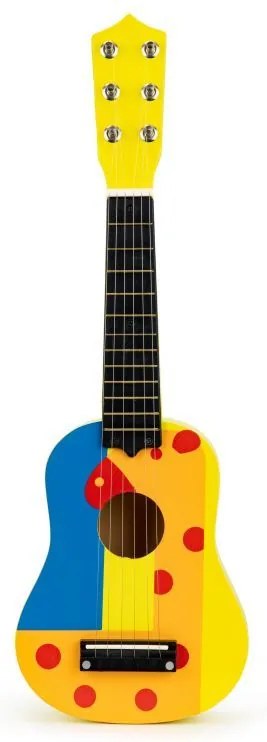 Chitară din lemn pentru copii Yellow Giraffe
