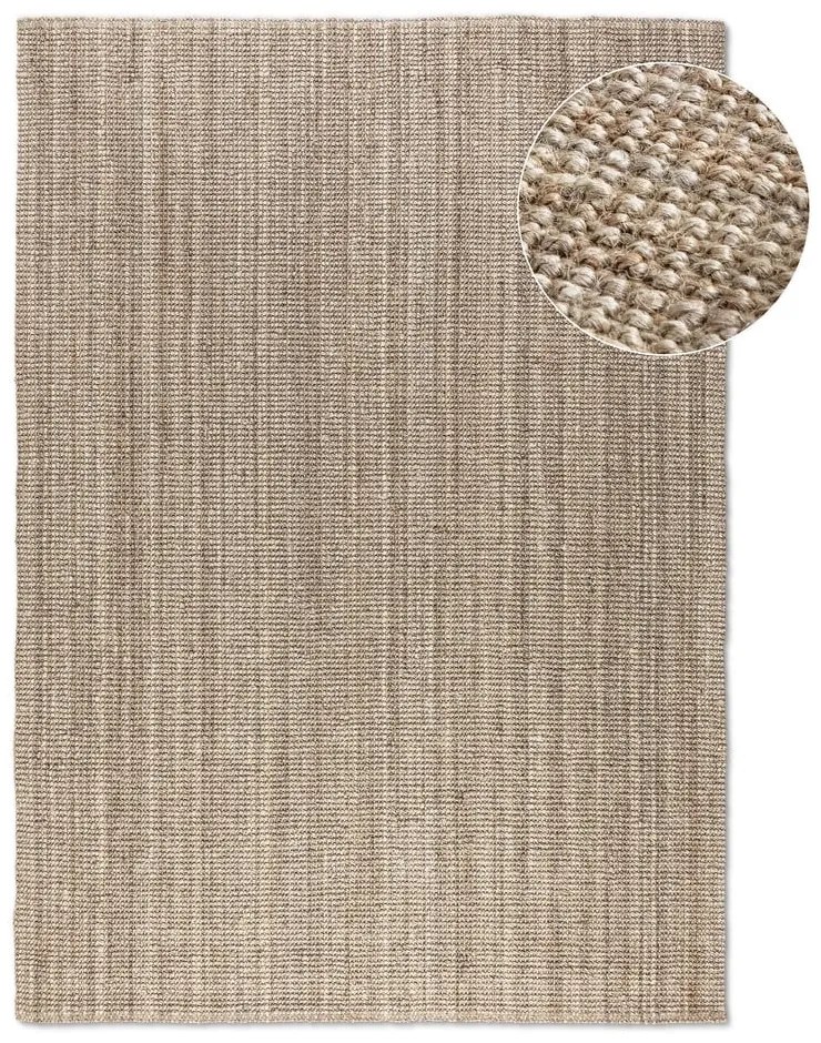 Covor taupe din iută 60x90 cm Bouclé – Hanse Home