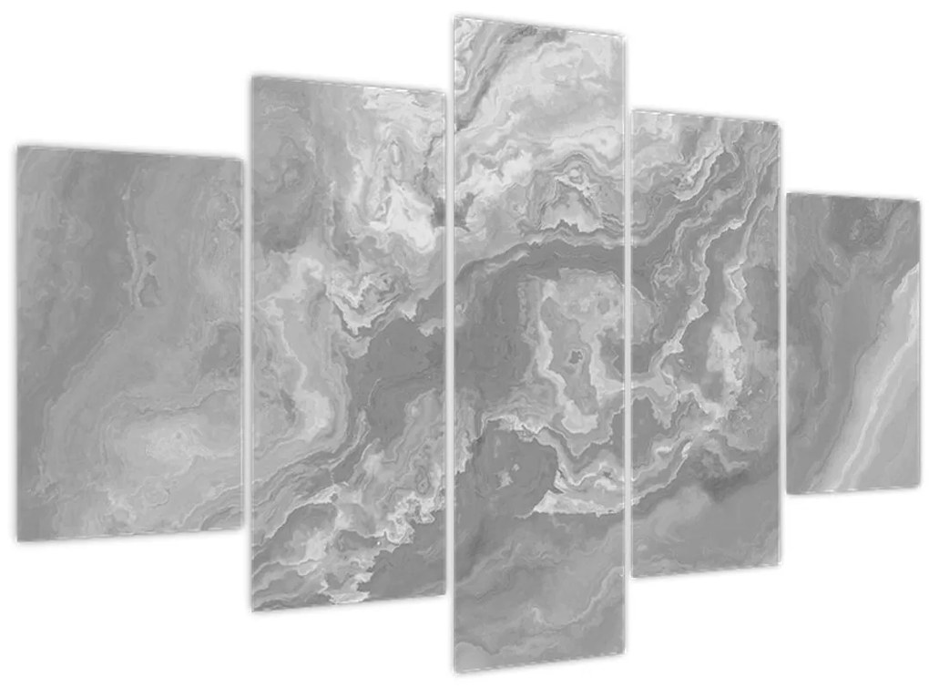 Tablou - Marmură în alb-negru (150x105 cm)