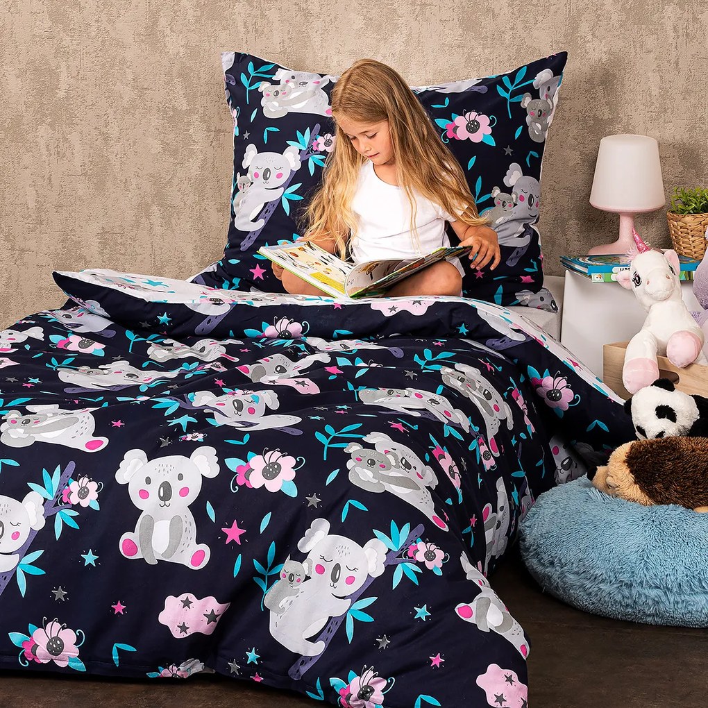 Lenjerie de pat din bumbac 4Home Koala friend, 140 x 200 cm, 70 x 90 cm