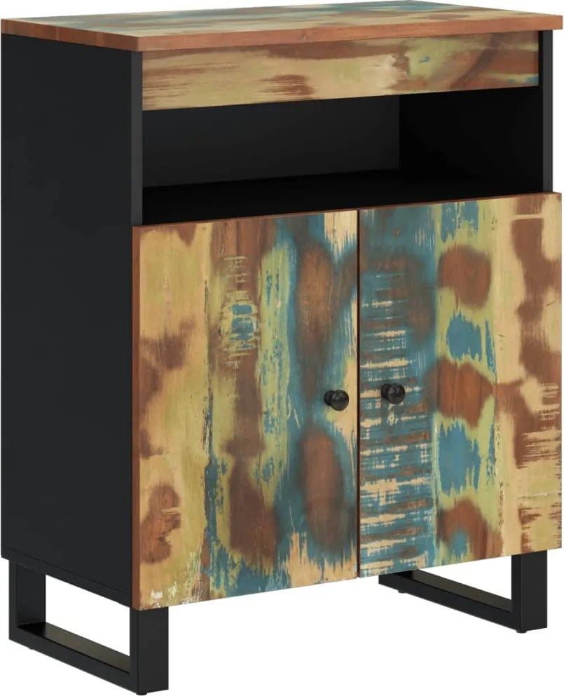 vidaXL Servantă cu 2 uși, 60x33x75 cm, lemn masiv recuperat