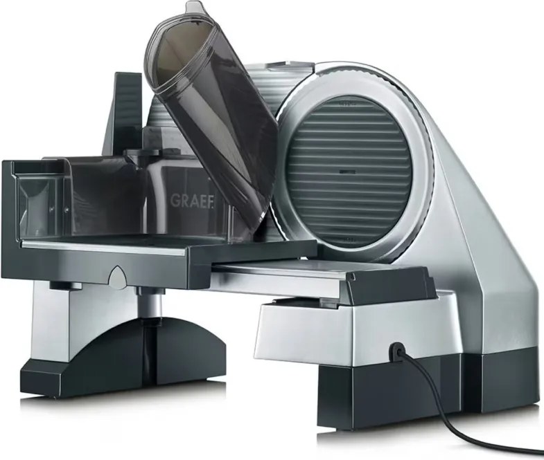 Masina de feliat mezeluri si alte alimente Graef SKS500, 170 W, Lama de 170 mm, Otel inoxidabil, Mecanisme de protectie, Argintiu