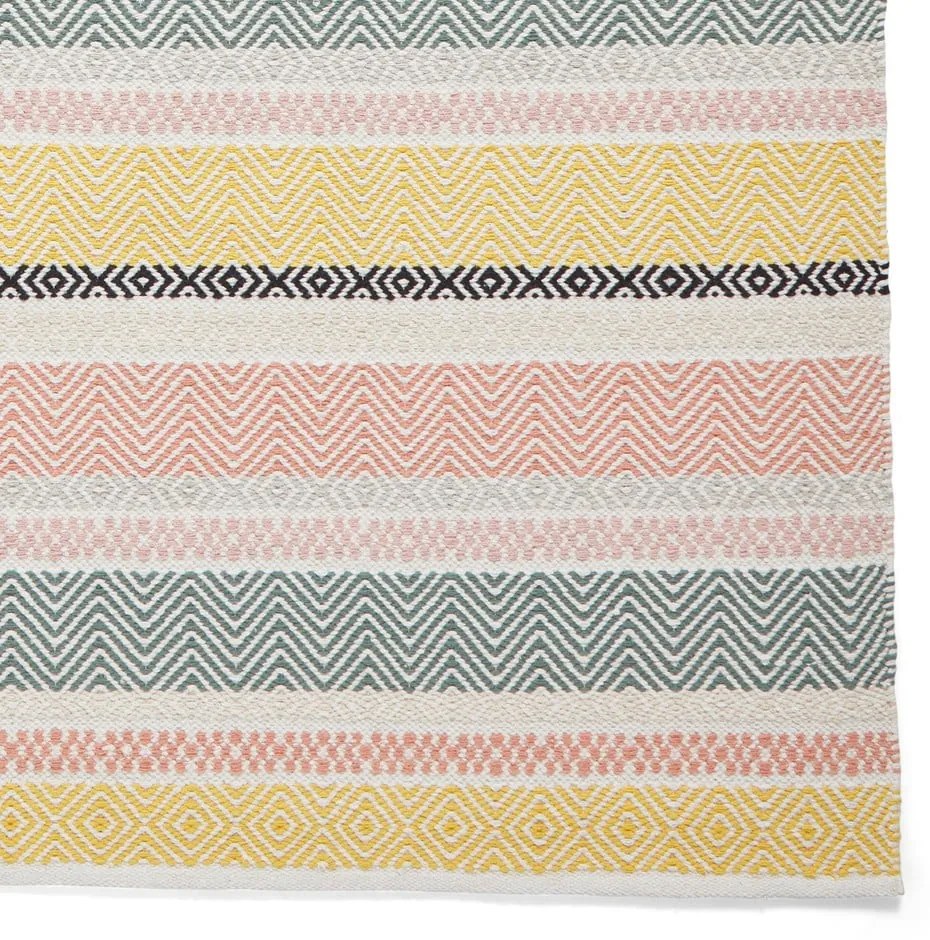 Covor țesut manual din bumbac 80x150 cm Cascade Pastel Multi – Think Rugs