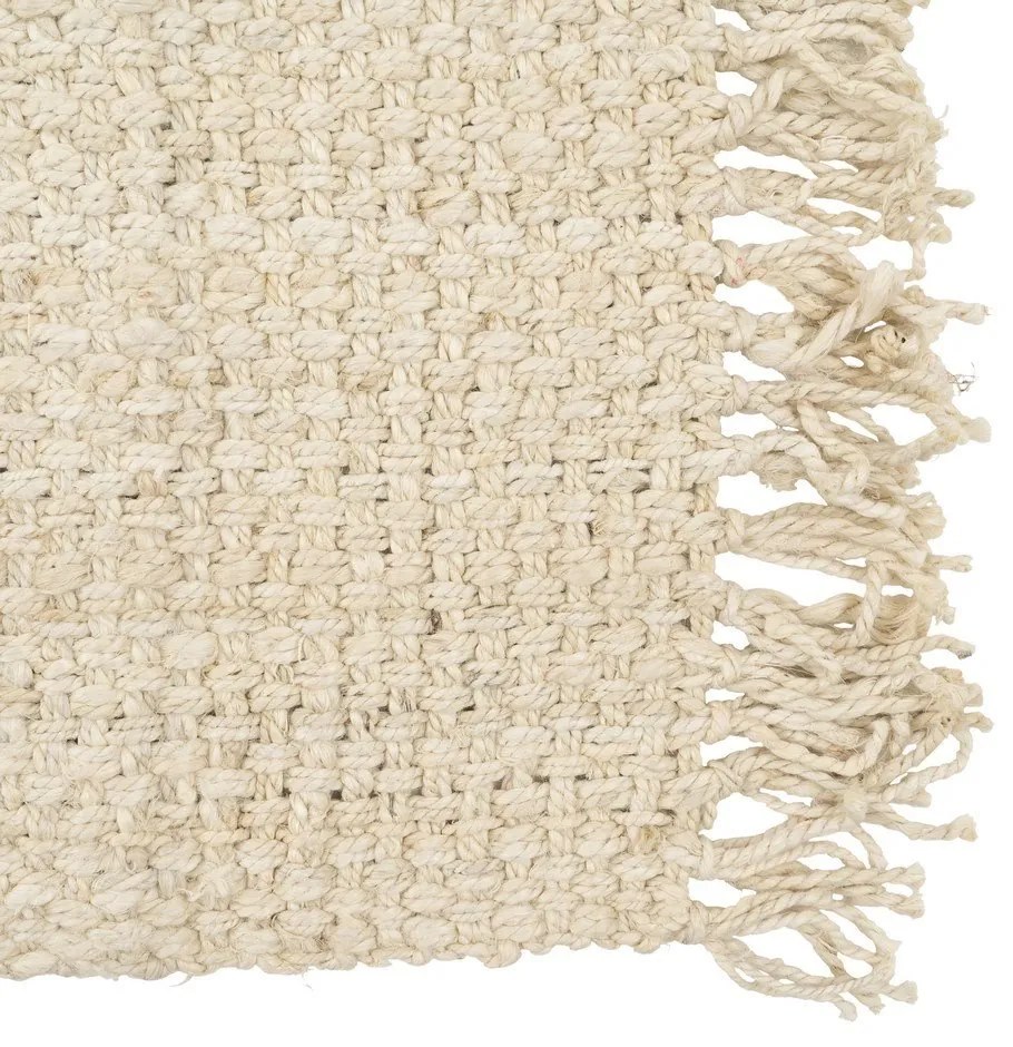 Covor tip traversă crem din iută 70x170 cm Altea – Ixia