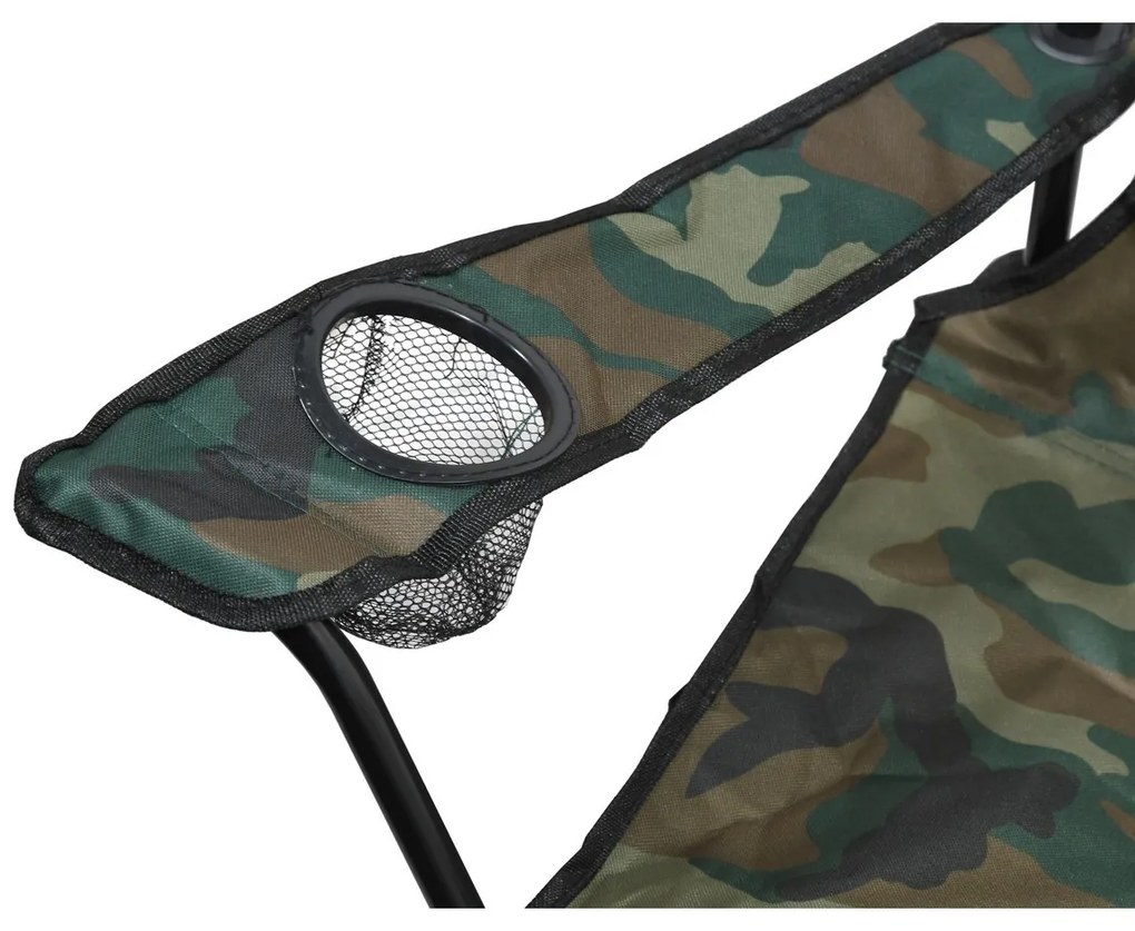 Cattara 13450 Scaun pliant de camping Bari, armat,49 x 39 x 84 cm