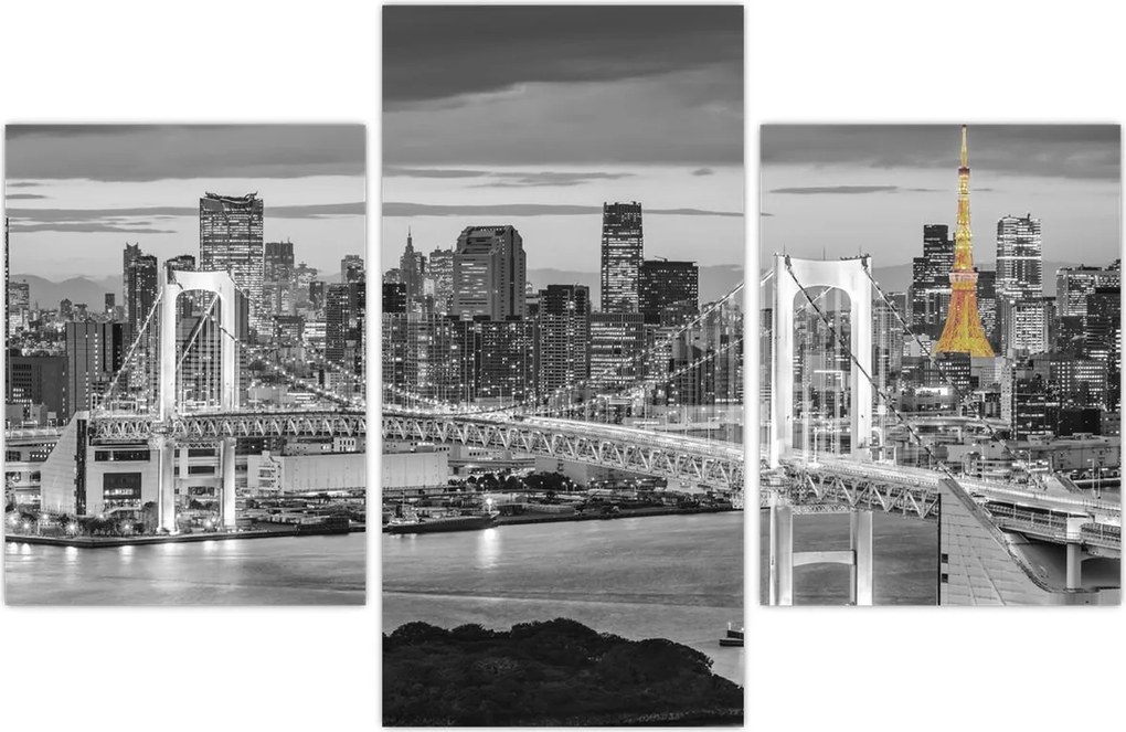 Tablou - Orașul mare cu turnul galben (90x60 cm)