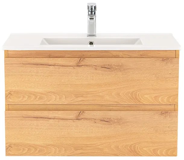 Dulap inferior Vario Forte 80 cu lavoar stejar-stejar