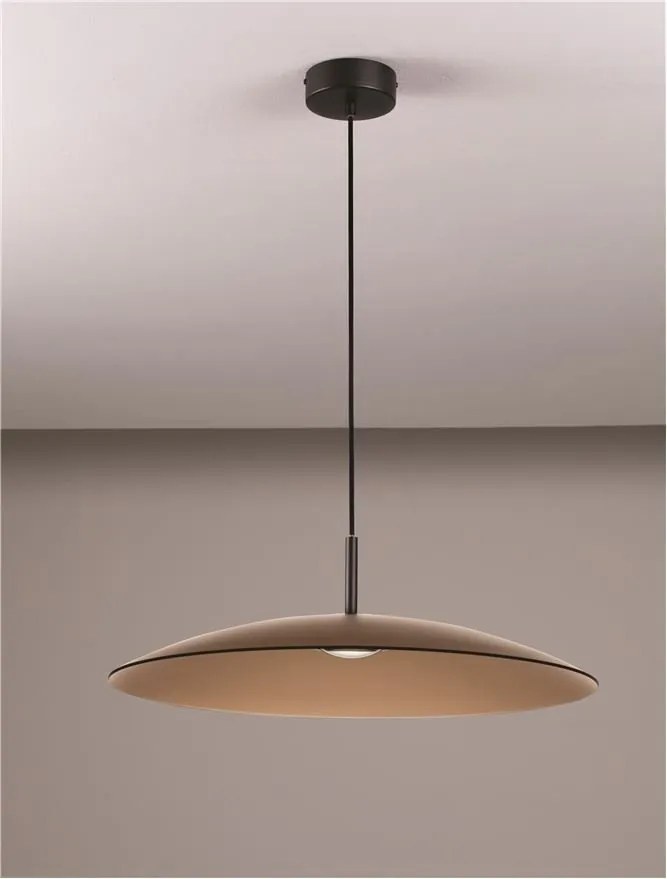 Lustra LED design modern POLIFEMO maro, 60cm