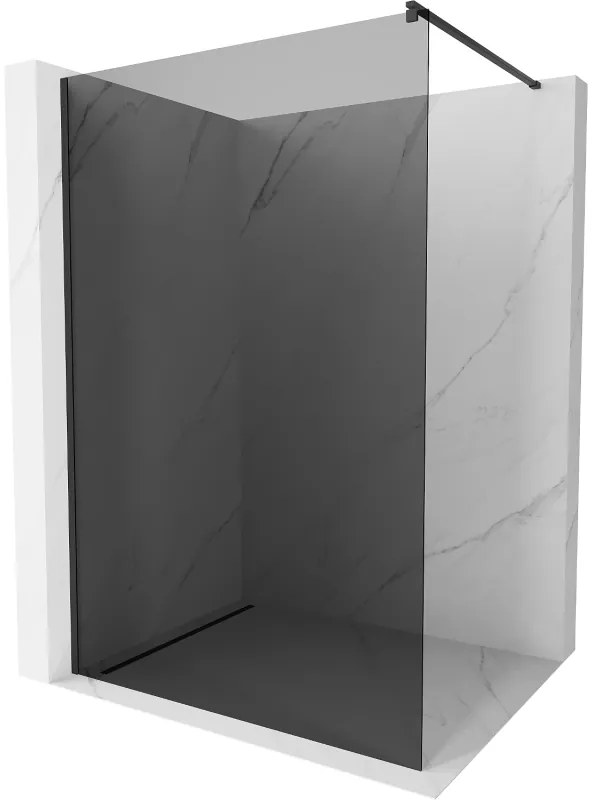 Mexen Kioto perete de duș 90 x 200 cm, Grafit 8 mm, Neagră - 800-090-101-70-40