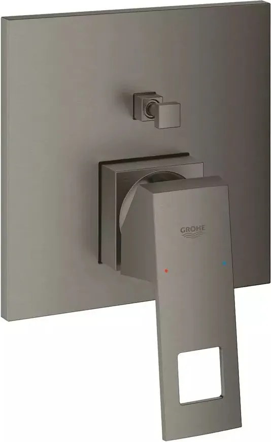 Baterie cada - dus incastrata Eurocube 2 iesiri antracit periat Hard Graphite fara corp ingropat