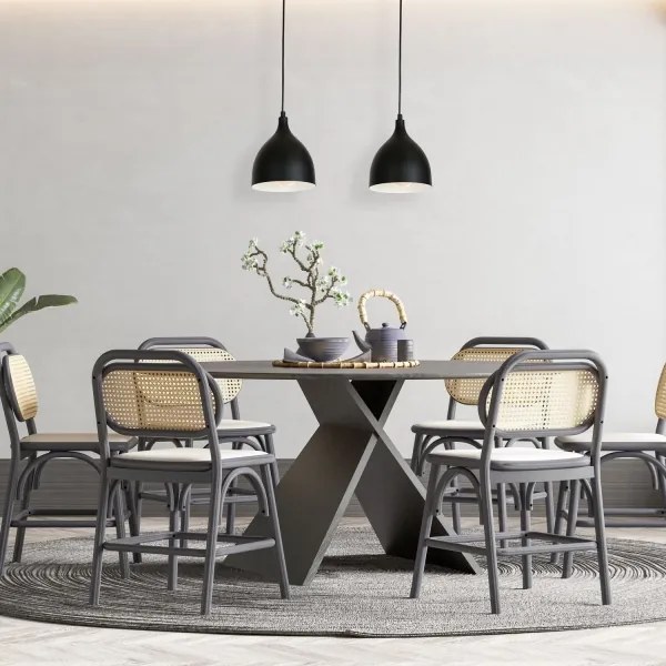 Lustră pe cablu NOAK 2xE27/15W/230V negru