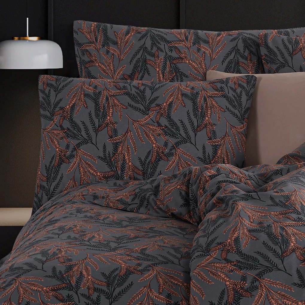 Lenjerie de pat din bumbac renforce 4Home MidnightFern , 140 x 200 cm, 70 x 90 cm