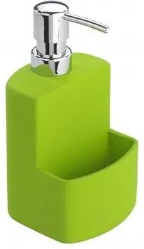 Dispenser detergent lichid 380 ml si suport burete Festival Green Wenko
