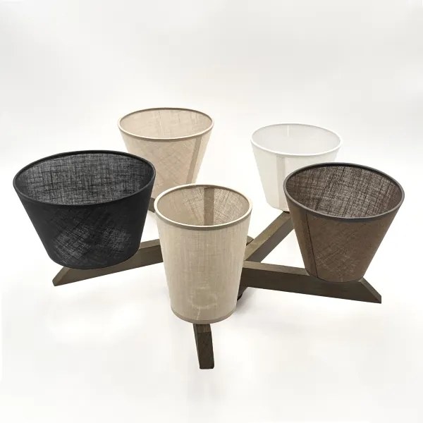 Lustră LED aplicată Brilagi ANTHONY 5xE14/40W/230V stejar nuc