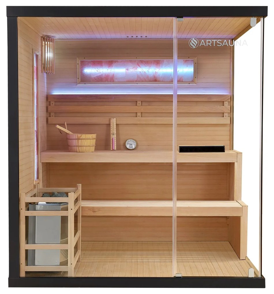 Vnútorná sauna Vantaa 175 so soľnými kameňmi