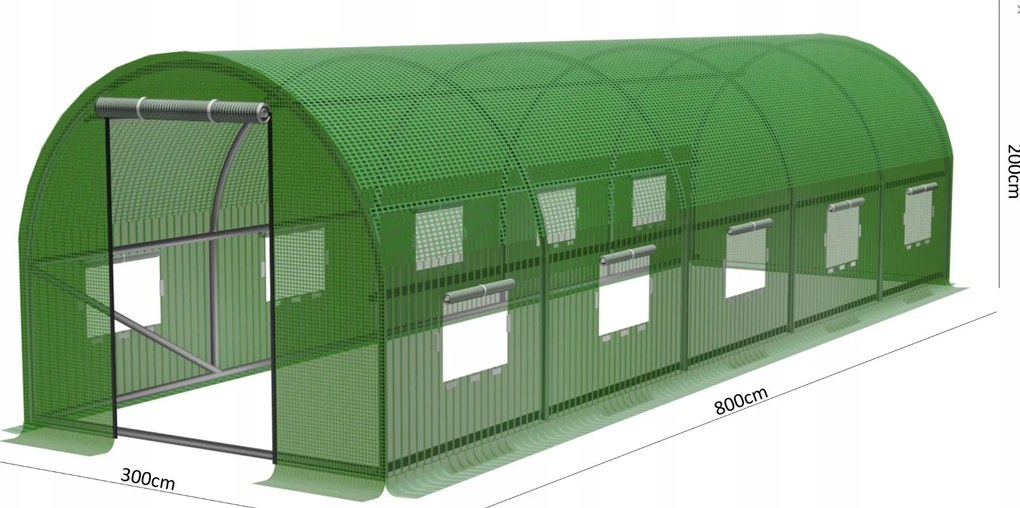 Solar de grădină 3x8m cu filtru UV PREMIUM
