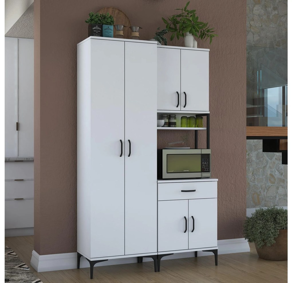 Set dulapuri bucătărie Jenaretta 20 (alb + negru). 1107092