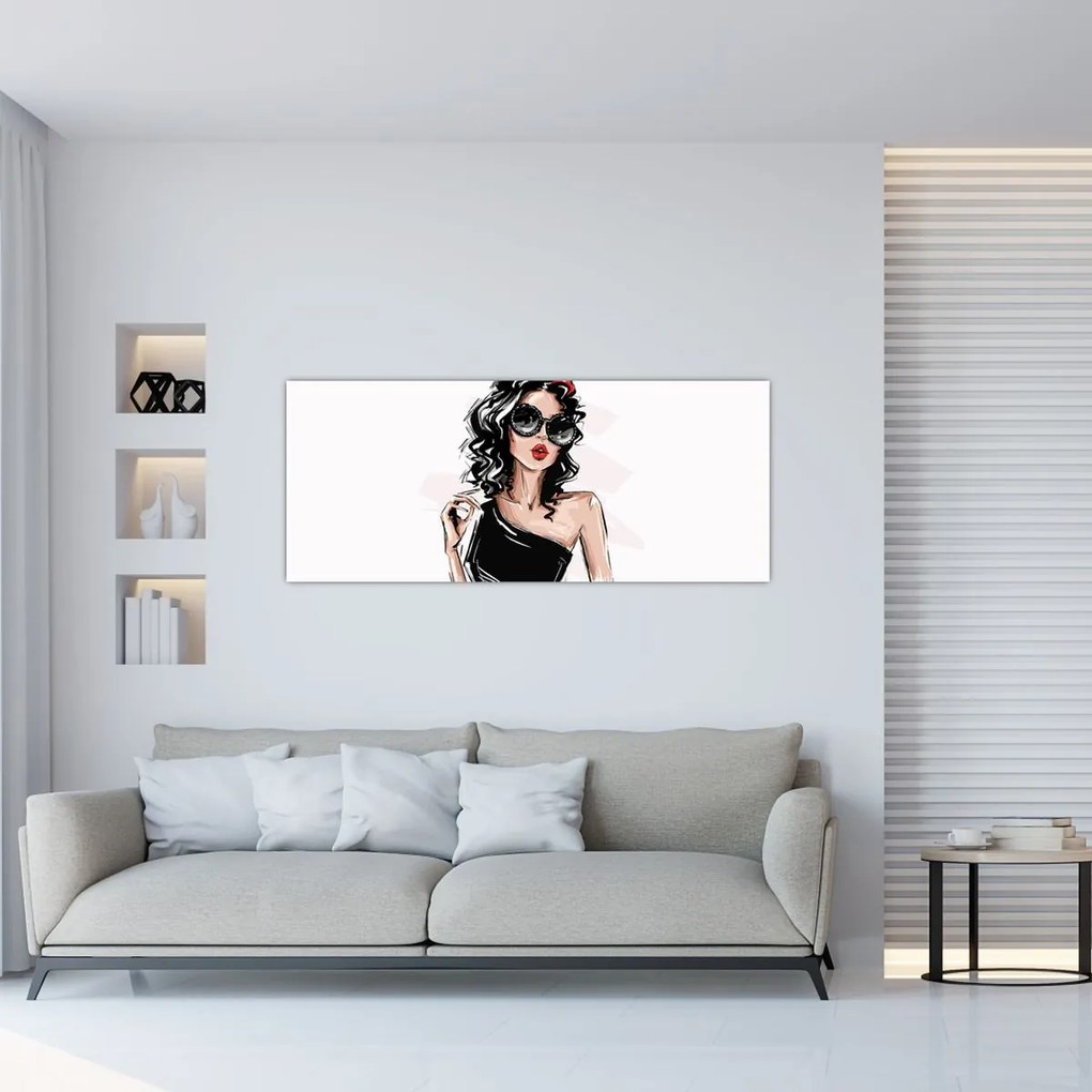 Tablou - Femeie de modă (120x50 cm)