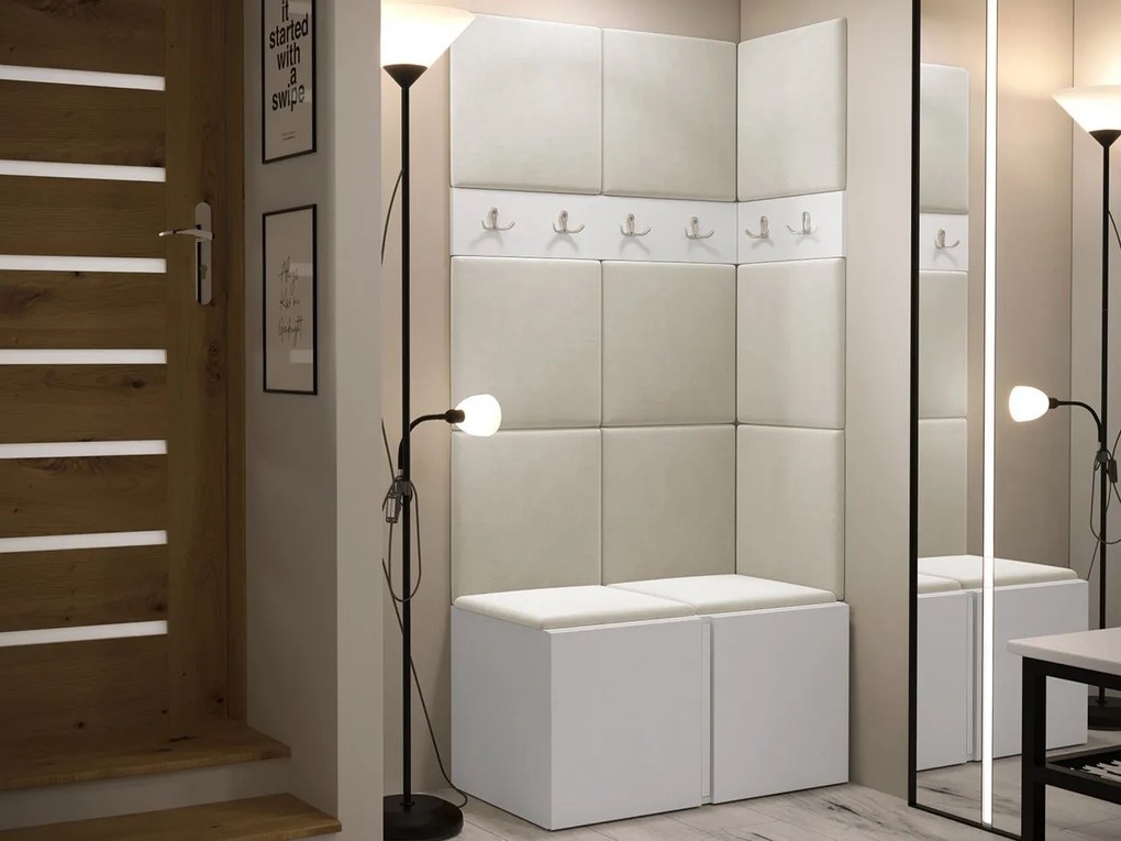 Mobilier hol Tovenaz I (Alb + Bej) . 1104761