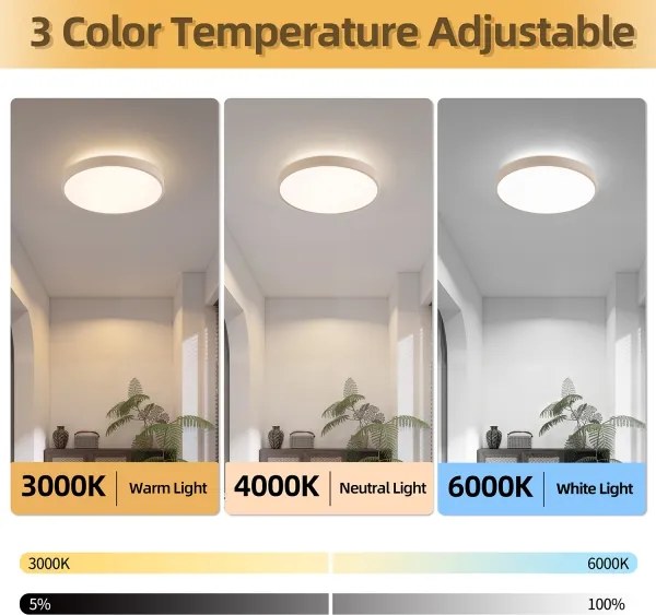 Brilagi - Corp de iluminat LED dimabil GLASS POOL DOUBLE LED/48W/230V 40 cm bej + telecomandă