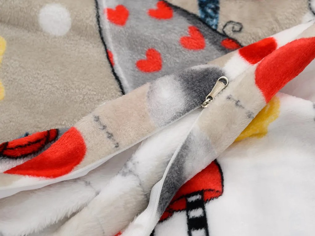 Lenjerie cocolino GNOME bej Dimensiune lenjerie de pat: 70 x 90 cm | 140 x 200 cm