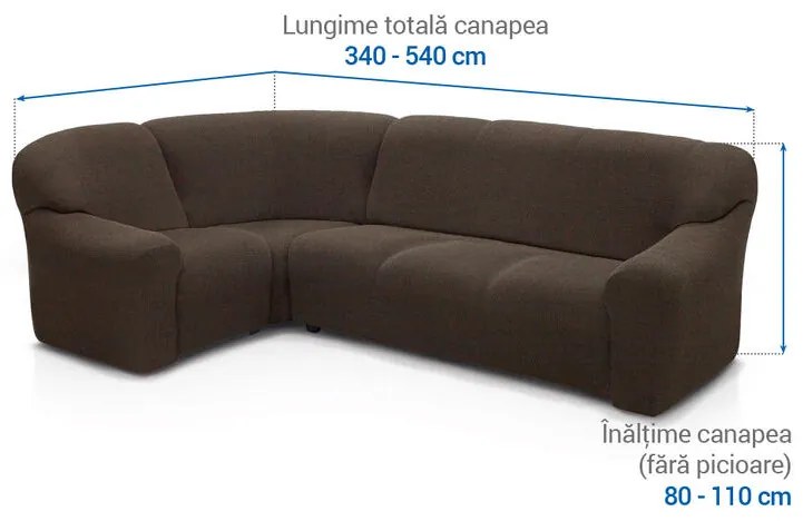 Huse super elastice HARMONIA tutunului colțar (l. 340 - 540 cm)