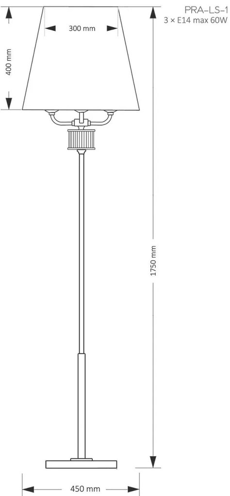 Lampadar elegant design modern realizat manual Prato