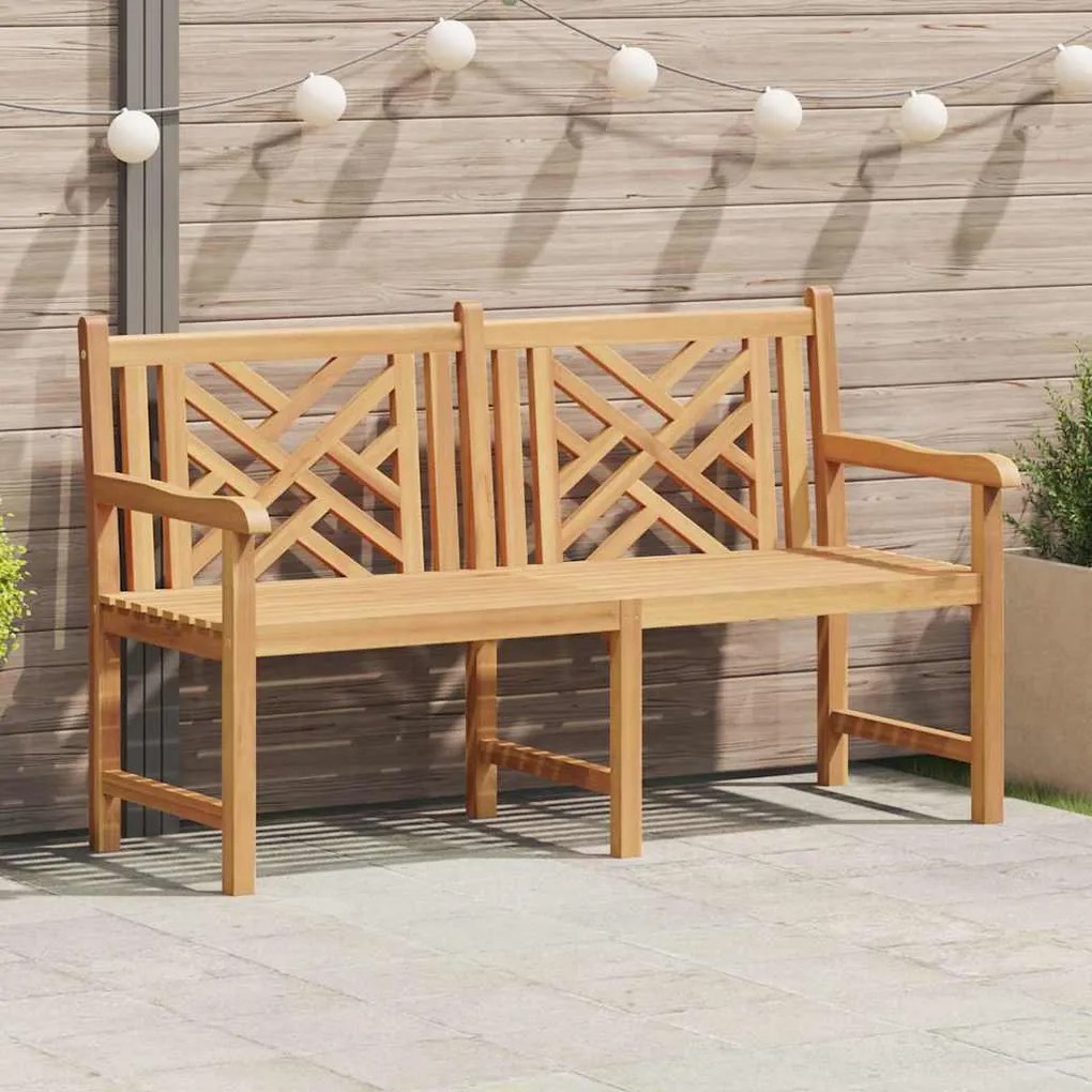 vidaXL Bancă de grădină Maro 150 x 60 x 90 cm Lemn masiv de tec
