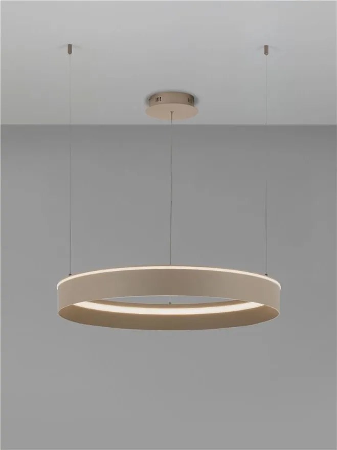 Lustra LED design circular OLIVIA bej D-78cm