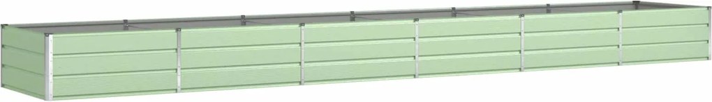 vidaXL Jardinieră Verde pastel 580 x 100 x 45 cm Oțel Galvanizat