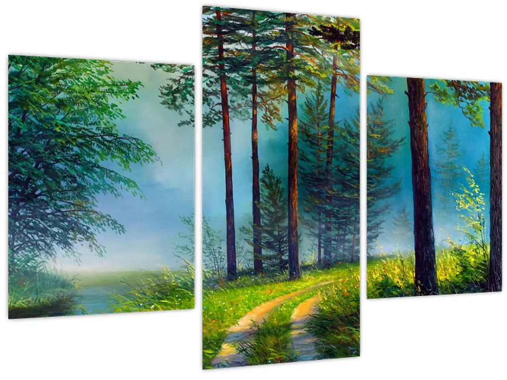 Tablou - Pictură în ulei de peisaj (90x60 cm)