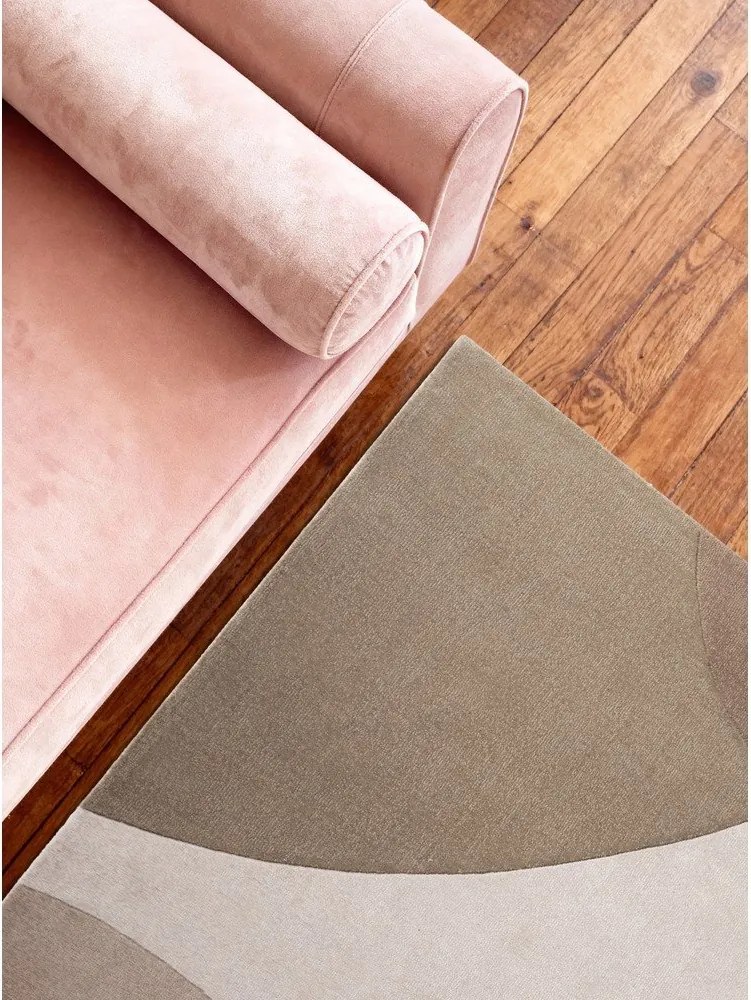 Covor bej țesut manual din lână 120x170 cm Hackney Clarissa – Ted Baker