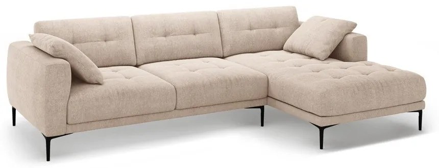 Colțar maro deschis (cu colț pe partea dreaptă/cu șezlong) Bemy – Micadoni