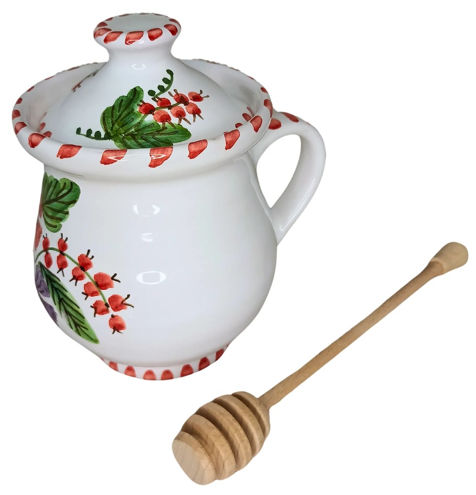 Set ceramică servit ceai/cafea model Flori de Câmp